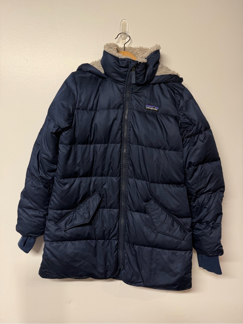 Patagonia Girls' Down Parka size M 10 years